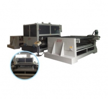 重型板材双砂带自动拉丝机